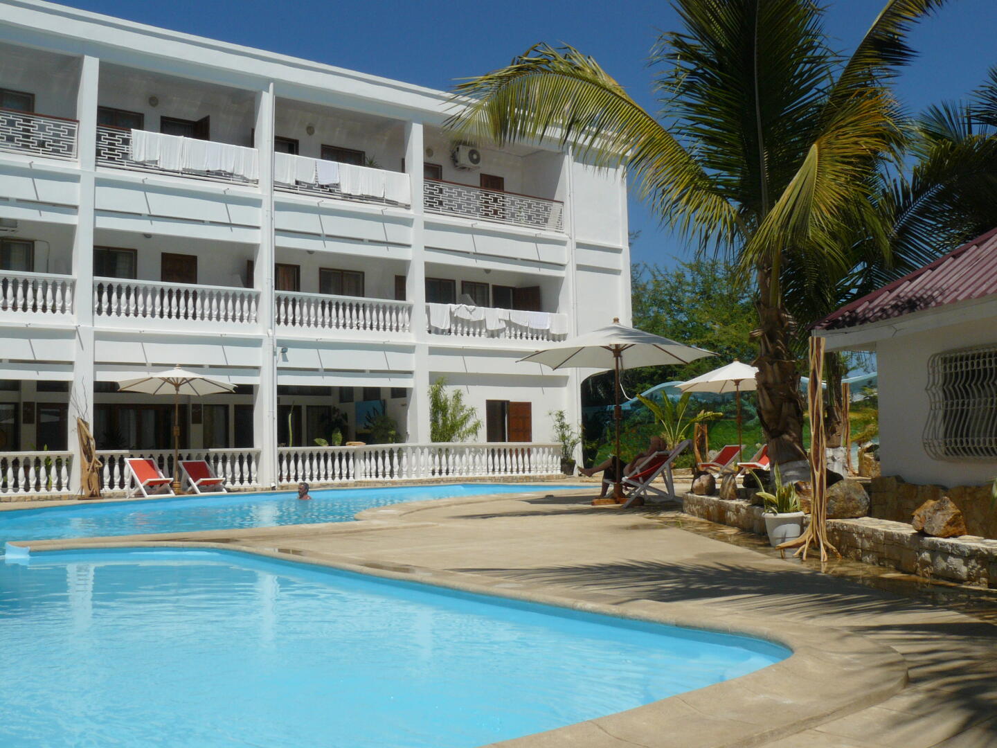 Das Hotel Palétuvier in Toliara.