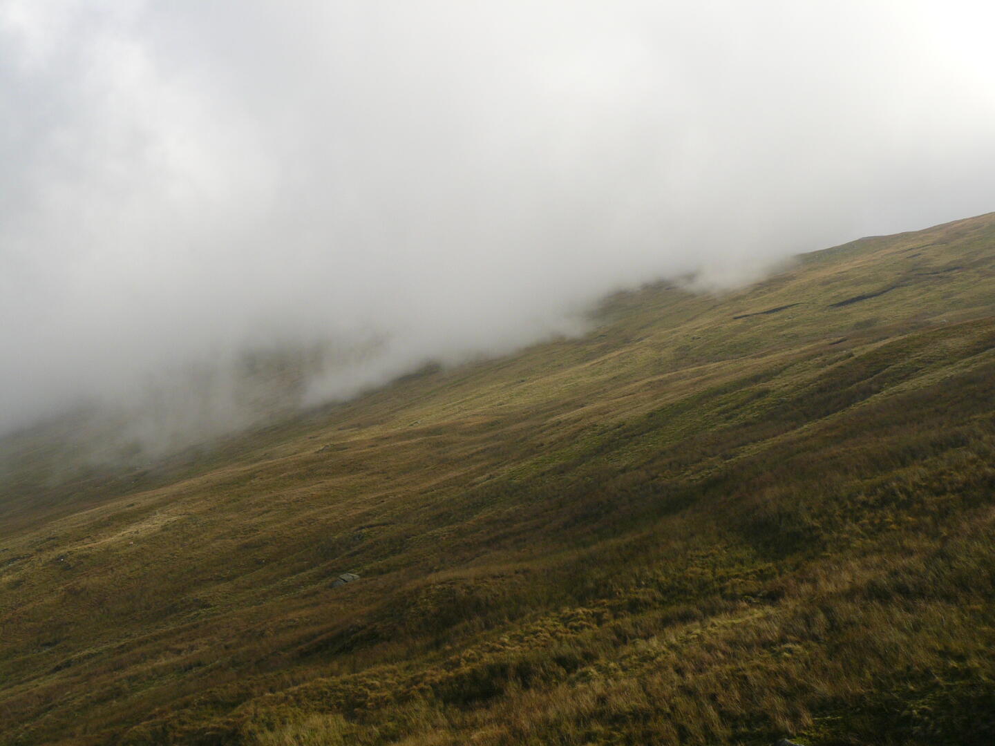 Low clouds cover the Lake District