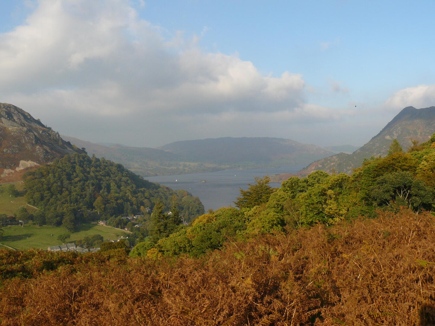 ... and down to lake Ullswater and the pub!