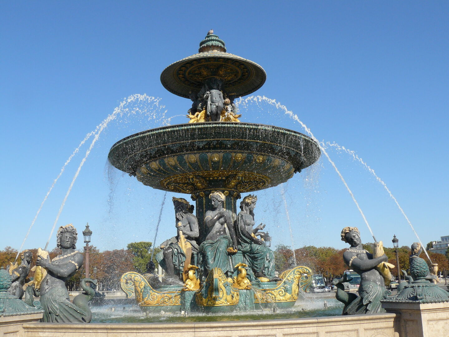 Fountain on the Place de la Concorde.