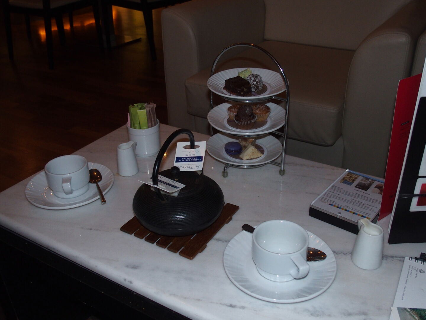 Tea time at the hotel