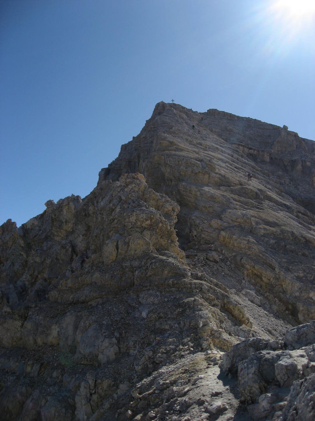 Blick vom Schlauchkarjoch auf die Birkkarspitze.