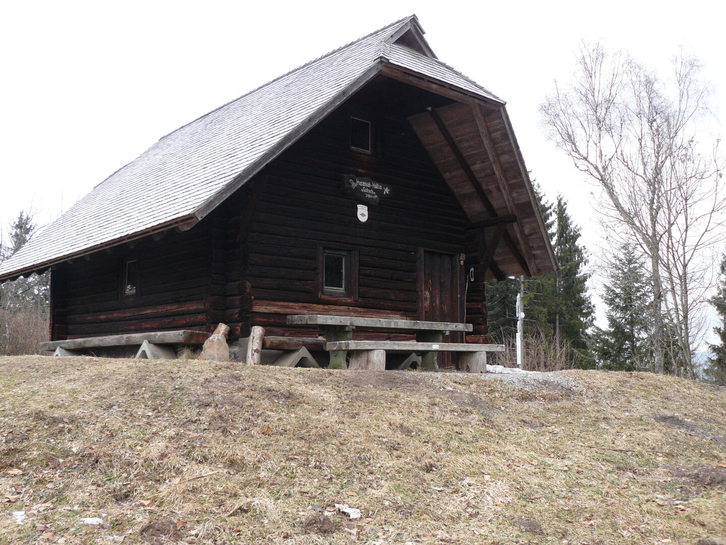 Die Haseman-Hütte auf dem Farrenkopf.